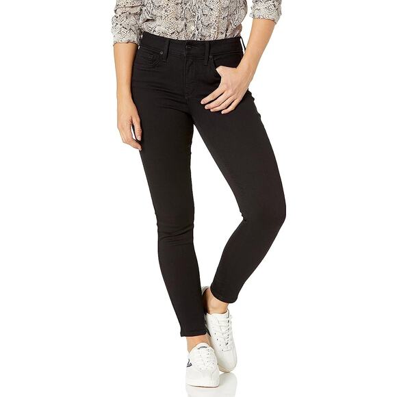 NYDJ AMI Black Skinny High Rise Legging Jean Size 8 - Picture 1 of 9